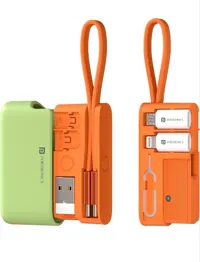 Portronics Snapcase Ultra 8-in-1 Cable & Tool Kit, Green at ₹349