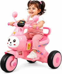 Zivvy Pink Electric Ride-On Scooter for Kids at ₹2,999
