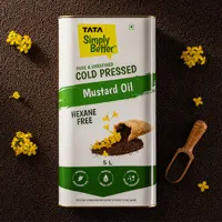 Tata Simply Better Cold-Pressed Mustard Oil, 5L at ₹1,255